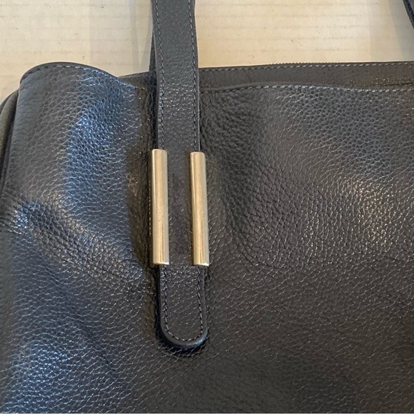 Francesco Biasia Vintage Black Italian Leather Handbag - Picture 7 of 16